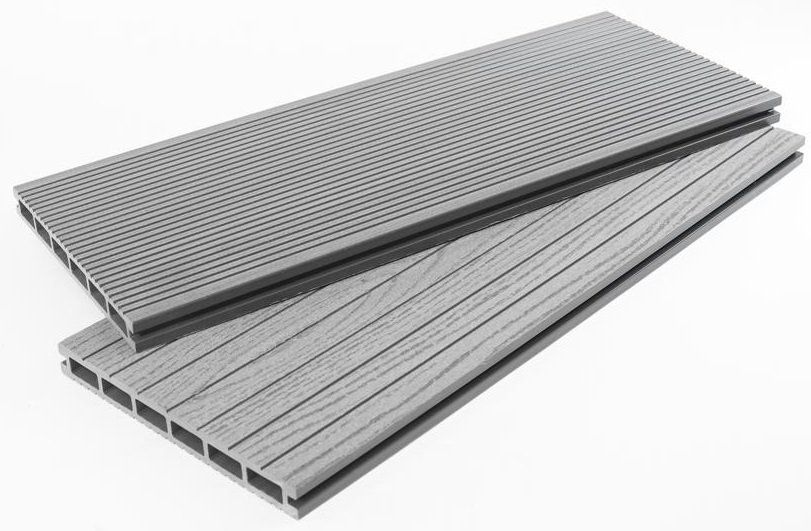 Террасная доска ДПК - ДеревоПласт DP Standart+ в оттенке серый купить в Омске