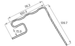 Планка Tecos Ardennes для окантовки окон, Белая. купить в Омске