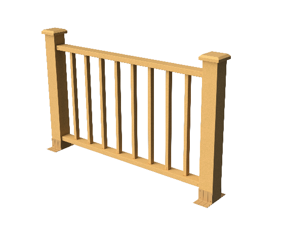 Декоративное ограждение ДПК GRINDERDECO Альма 1500 с скрытым крепежом, цвет песчаник. купить в Омске