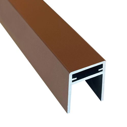 Алюминиевый П-профиль EasyDecking Коричневый купить в Омске