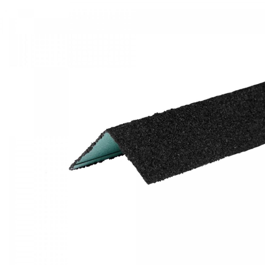 Угол металлический внешний ТЕХНОНИКОЛЬ HAUBERK, Черный купить в Омске