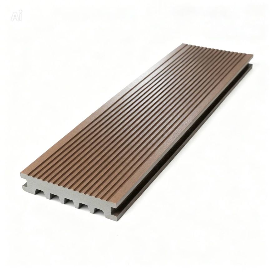 Террасная доска Экодекинг Базик полнотелая, Графит купить в Омске