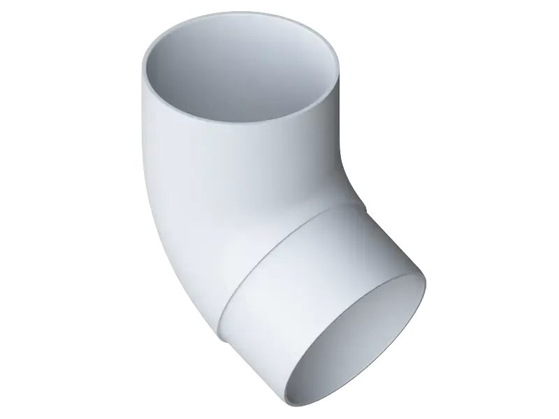 Колено трубное 67°, Альта-профиль, Элит Белоснежный купить в Омске