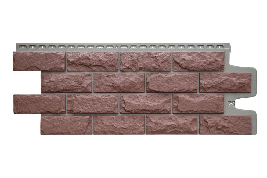 Фасадные панели Grand Line, Колотый Камень Design Plus, Корица (темно-бежевый шов) купить в Омске