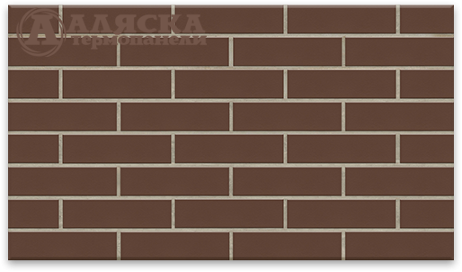 Фасадные термопанели Аляска серия Элевация 15. Braun glatt купить в Омске