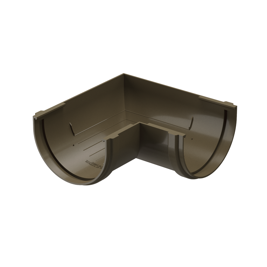 Угол желоба 90˚, Docke Premium, Цвет Каштан купить в Омске