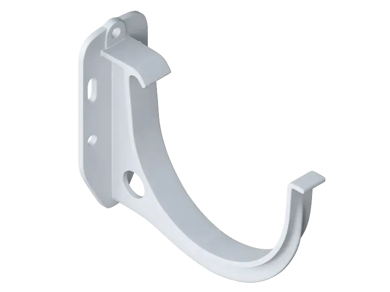 Кронштейн для желоба Альта-Профиль, Элит в белом цвете купить в Омске