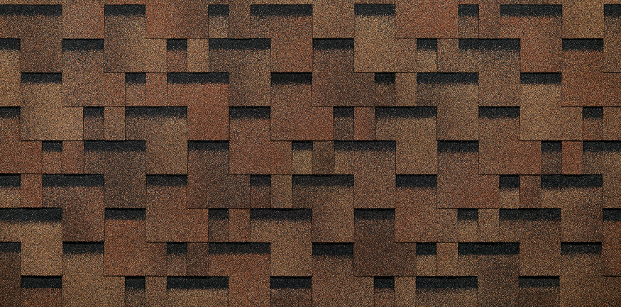 Гибкая черепица EURASIA Docke, Лабиринт, Светло-коричневый купить в Омске