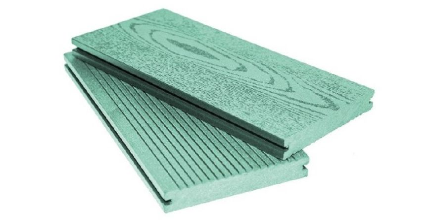 Террасная доска ДПК МАССИВ АЙ-ТЕХПЛАС зеленого цвета купить в Омске