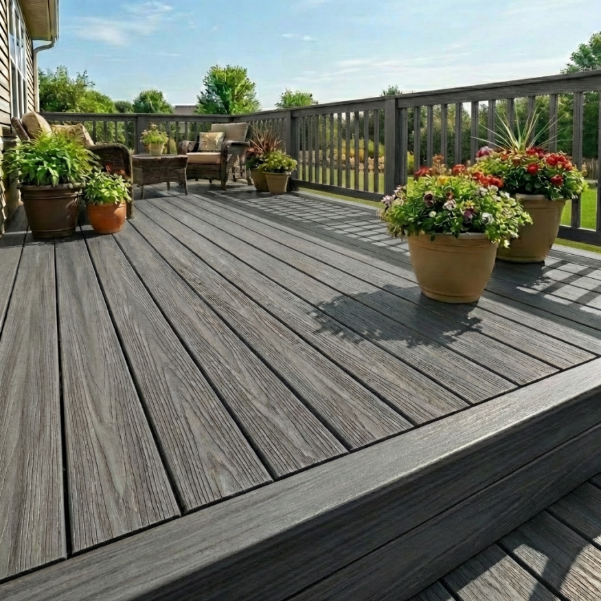 Террасная доска ДПК GardenParkett Табула, Серый купить в Омске