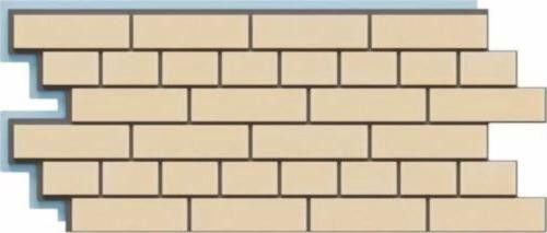 Фасадная термопанель Доломит Кирпич 40 мм, Светло-жёлтый купить в Омске