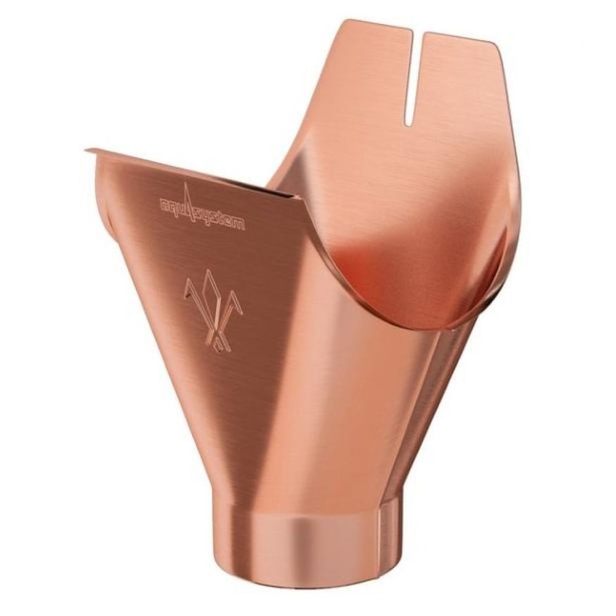 Воронка желоба Aquasystem из меди 150/100 купить в Омске