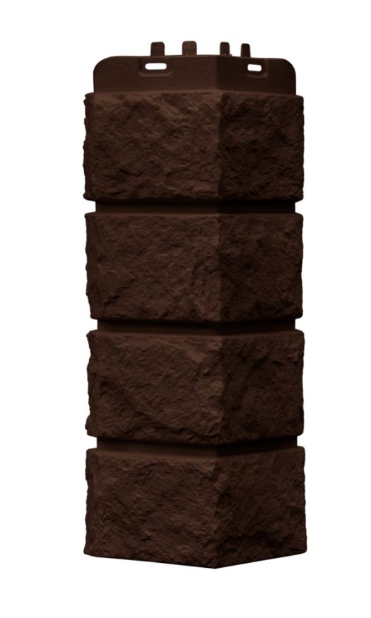 Угол наружный Grand Line, Колотый камень Classic, Шоколадный купить в Омске