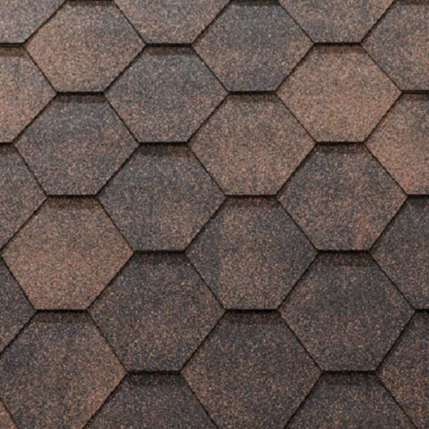 Гибкая черепица KATEPAL JAZZY медного оттенка купить в Омске