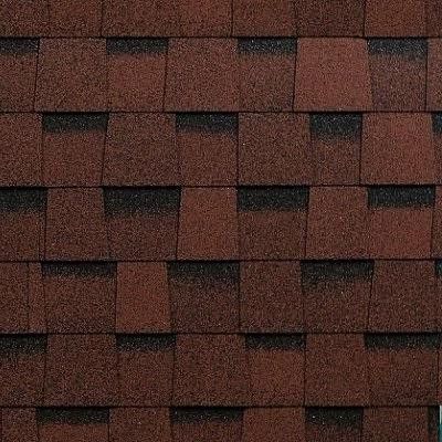 Двухслойная ламинированная черепица Shinglas, Фазенда, Красный цвет купить в Омске