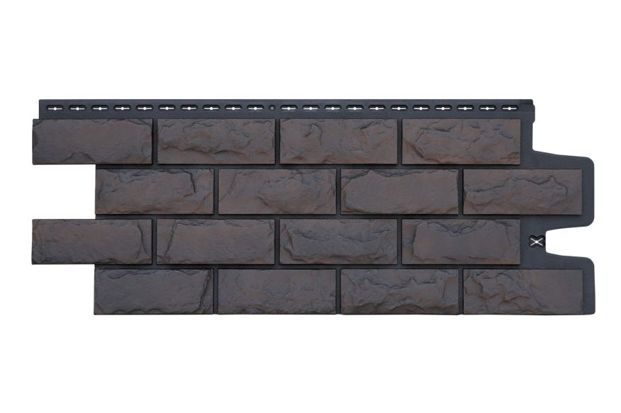 Фасадные панели Grand Line, Колотый Камень Design Plus, Трюфель (черный шов) купить в Омске