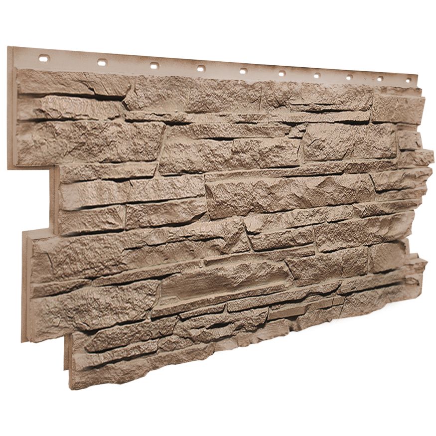 Фасадная панель FineBer Скала, Песочный купить в Омске