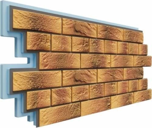 Фасадная термопанель Доломит Венецианский Кирпич 40 мм, Нарва купить в Омске