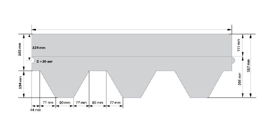Гибкая черепица KATEPAL KL зелёного цвета. купить в Омске