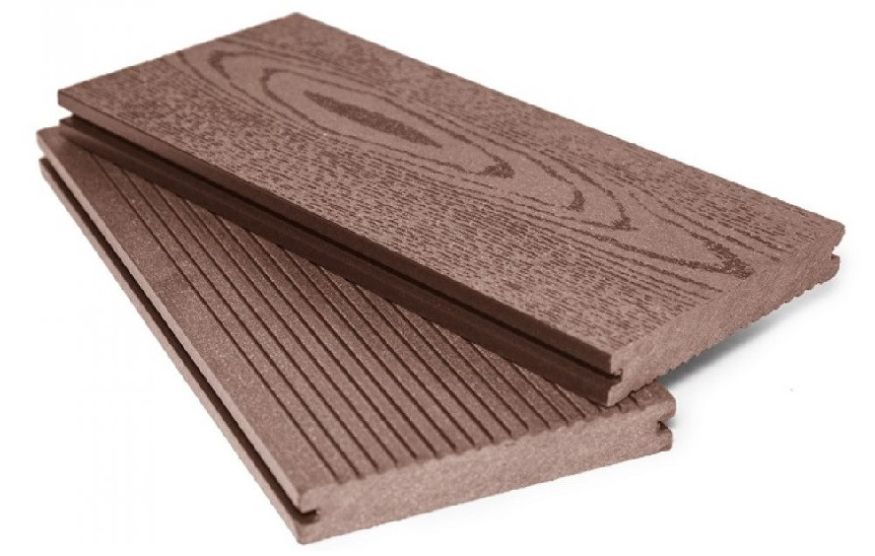 Террасная доска ДПК МАССИВ Aй-ТЕХПЛАС цвет какао купить в Омске