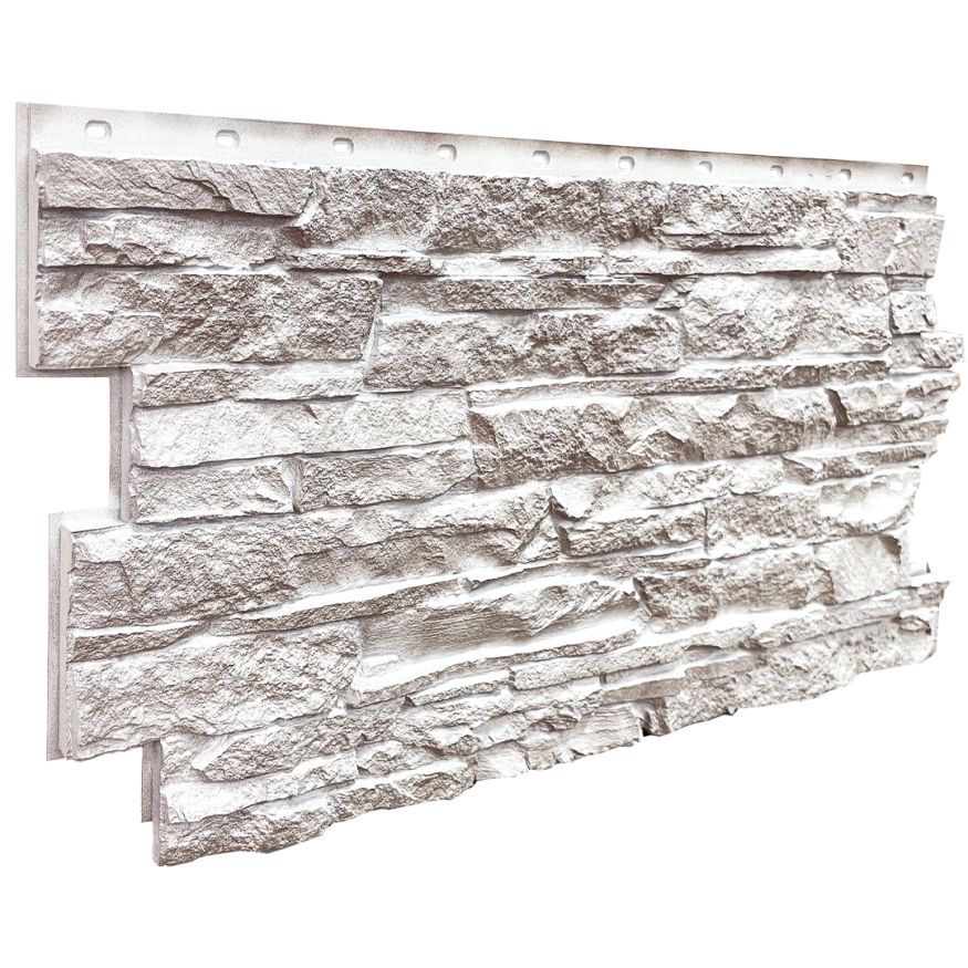 Фасадная панель FineBer Скала, Мелованный белый купить в Омске