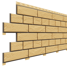 Фасадная панель Доломит, Кирпич Славянка, Желтый 