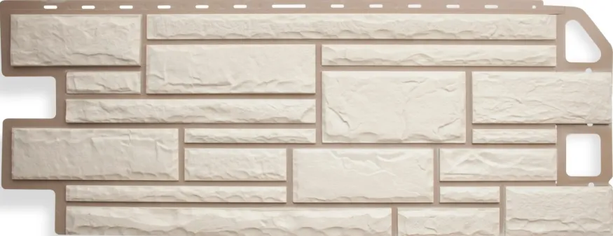 Фасадная панель Альта-профиль Камень Белый купить в Омске