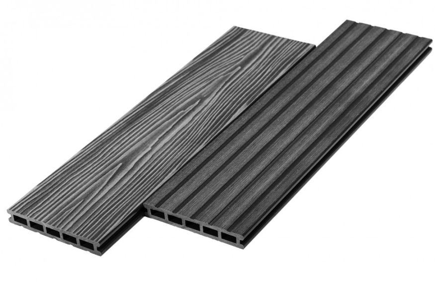 Террасная доска ДПК RusDecking Unodeck Mogano - Графит купить в Омске