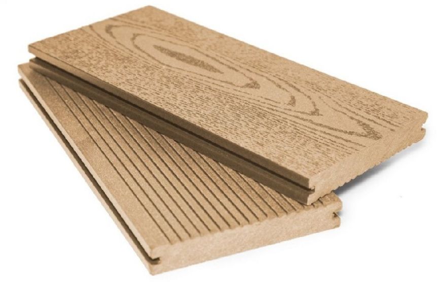 Террасная доска ДПК МАССИВ АЙ-ТЕХПЛАС карамельный цвет купить в Омске