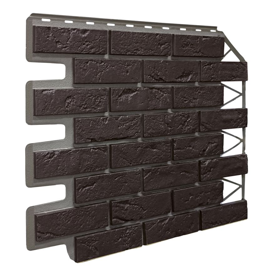 Фасадная панель FineBer, Баварский кирпич, Тёмно-коричневый купить в Омске