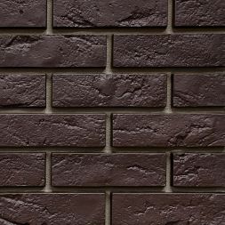 Фасадная панель FineBer, Баварский кирпич, Тёмно-коричневый