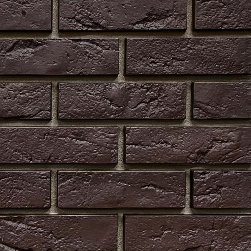 Фасадная панель FineBer, Баварский кирпич, Тёмно-коричневый купить в Омске