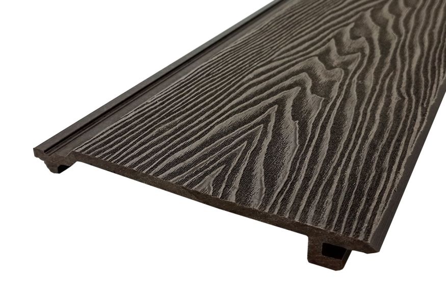 Сайдинг из ДПК Darvolex 3D тиснение Венге купить в Омске