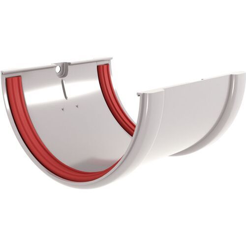 Соединитель водосточных желобов Grand Line, Белый купить в Омске