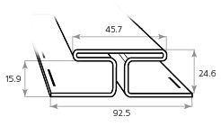 H-профиль Tecos Lux, Сибирский кедр купить в Омске
