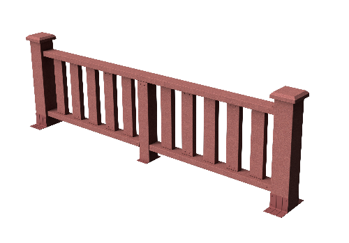 Декоративное ограждение из ДПК GRINDERDECO Эрес мербау купить в Омске