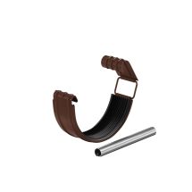 Соединитель желоба в комплекте Aquasystem, PU MATT, RAL 8017 Коричневый 150/100