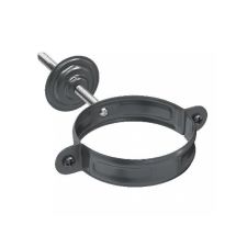 Комплект крепления для трубы Aquasystem, цвет RAL 7024 (Тёмно-серый), размер 125/90.