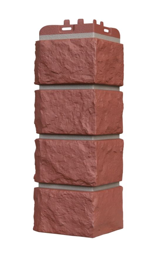 Угол наружный Grand Line, Колотый Камень Design Plus, Корица (темно-бежевый шов) купить в Омске