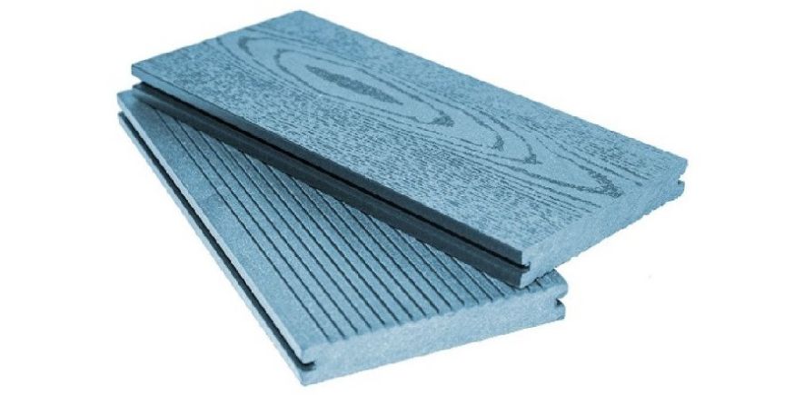 Террасная доска ДПК МАССИВ АЙ-ТЕХПЛАС синего цвета купить в Омске