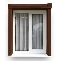 Горизонтальная планка для окон Доломит 3 м Цвет Корица