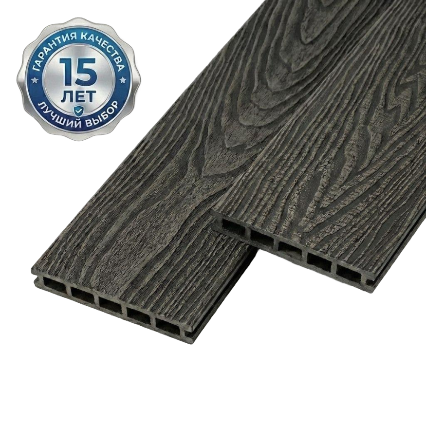 Террасная доска ДПК GardenParkett Патио, Графит купить в Омске