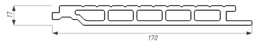 Фасадная панель из ДПК WOODVEX, Select, Вуд купить в Омске