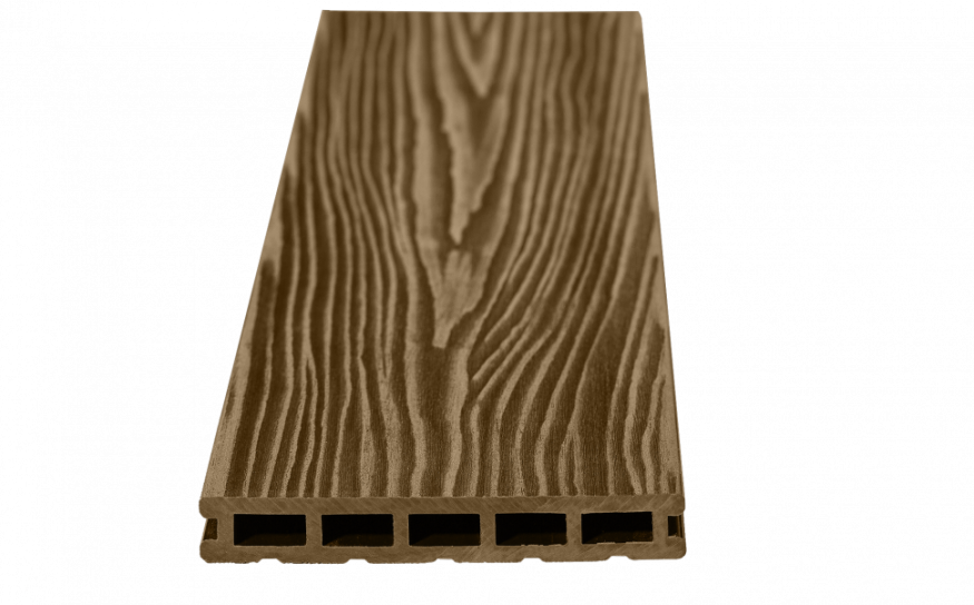 Террасная доска ДПК RusDecking Unodeck Mogano - Орех купить в Омске