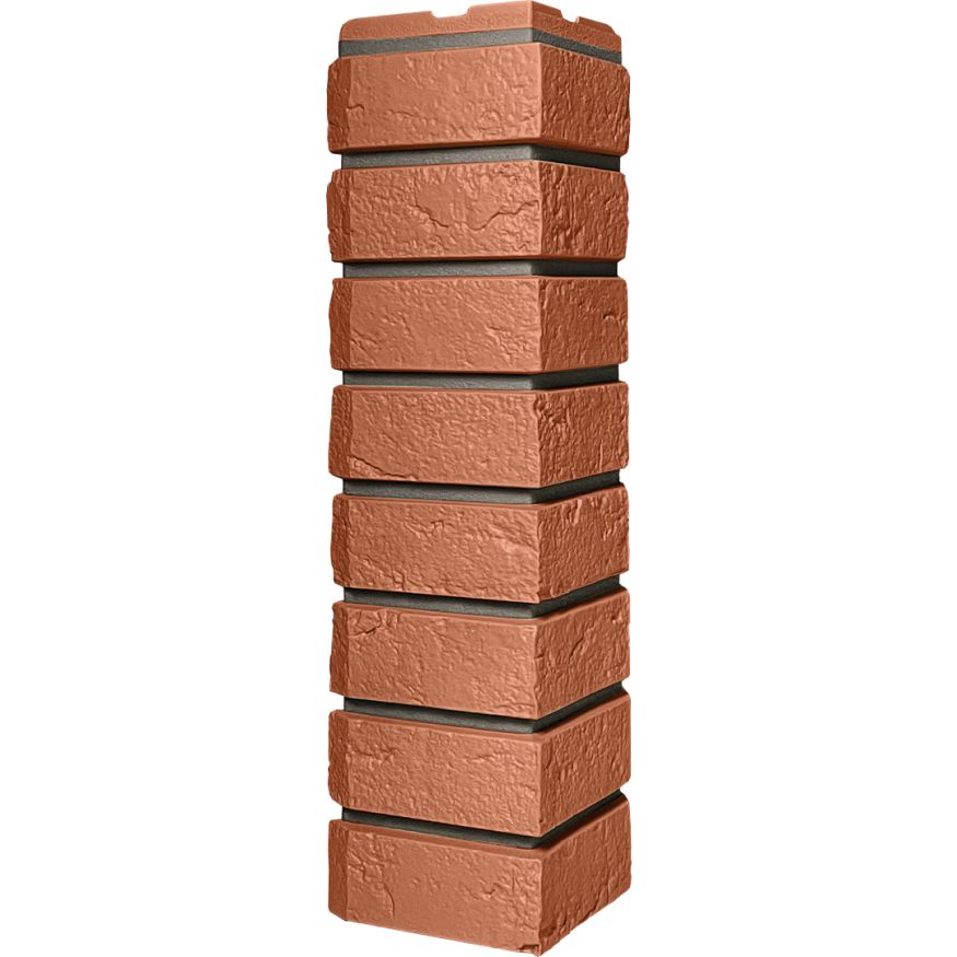 Наружный угол FineBer, Баварский кирпич, цвет терракота. купить в Омске