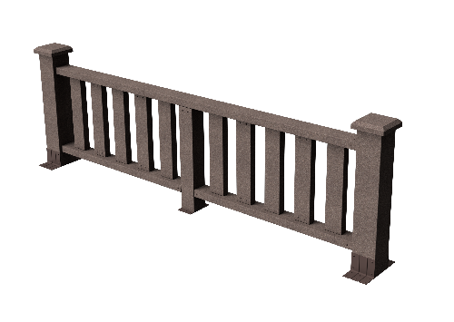 Декоративное ограждение из ДПК GRINDERDECO Эрес венге купить в Омске