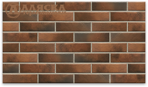 Фасадные термопанели Аляска 24. Retro brick chili купить в Омске