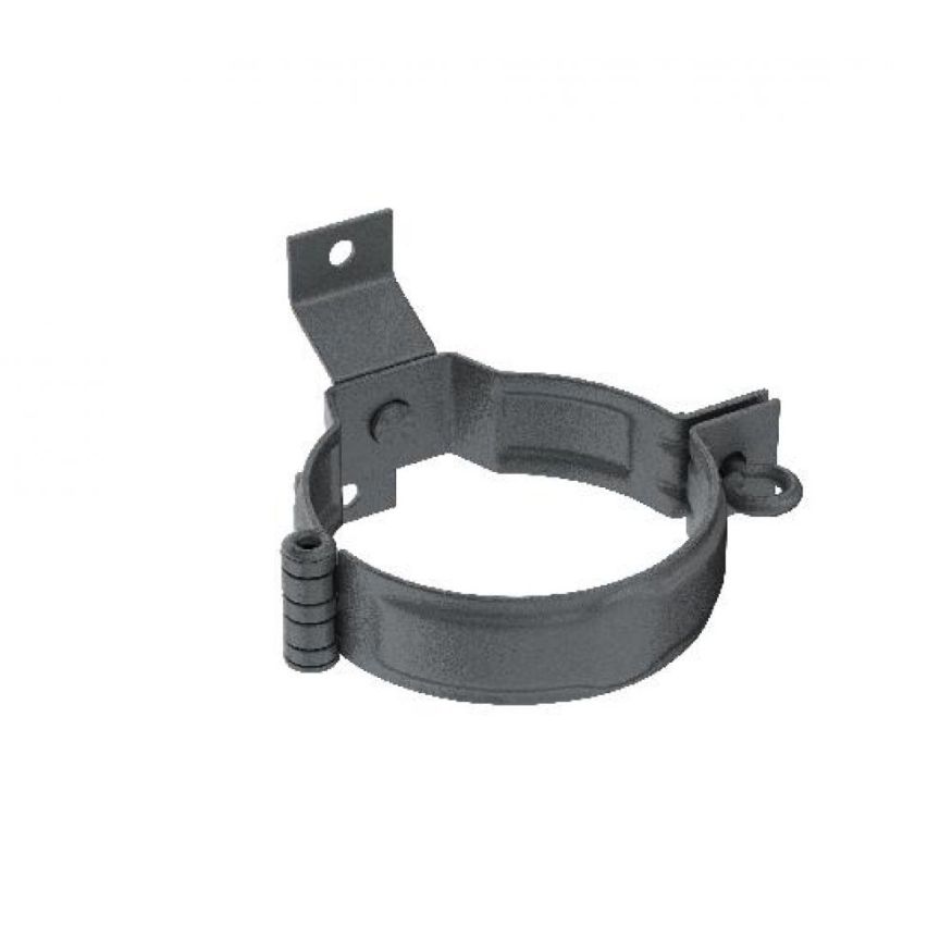 Декоративный хомут для труб с текстурой дерева и крепежом, Aquasystem, RR 23 Маренго матовый 125/90. купить в Омске