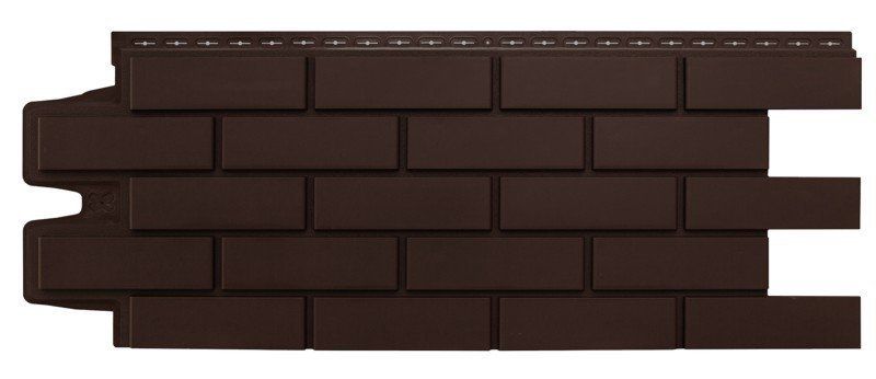 Фасадные панели Grand Line, Клинкерный кирпич Classic, Шоколадный купить в Омске