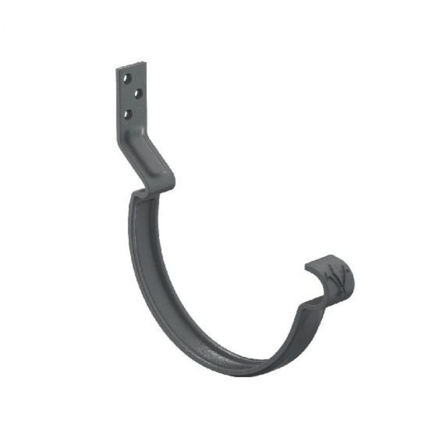 Короткий крюк для крепления желоба Aquasystem, RAL 7024 Тёмно-серый 125/90 купить в Омске